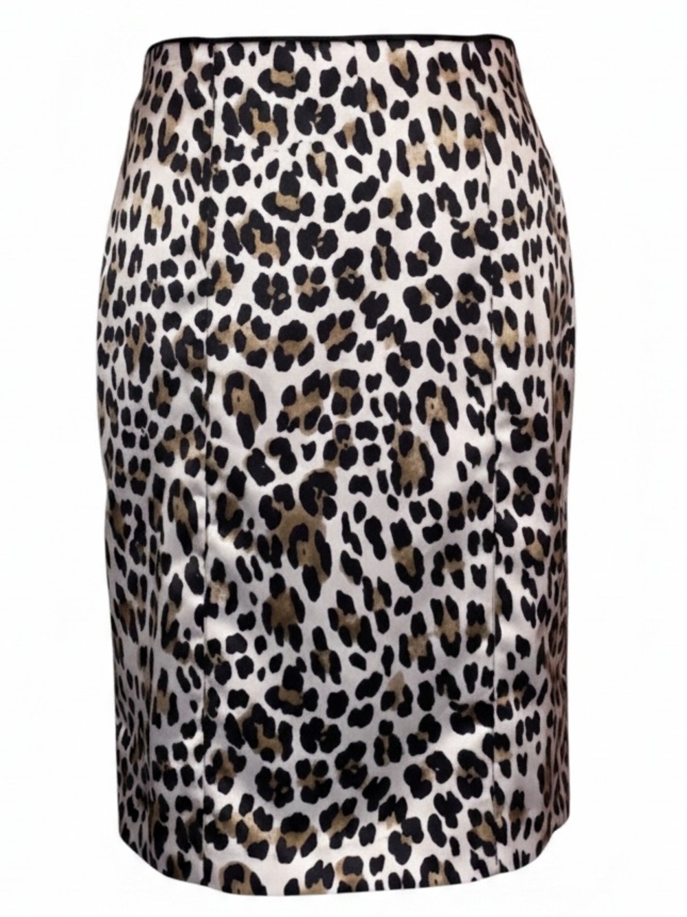 WHITE HOUSE BLACK MARKET Leopard/Animal Print Straight Midi Pencil Skirt Size 4
